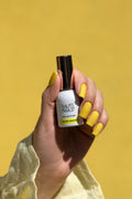 Verniz Gel Glow Drops (Amarelo Intenso com Partículas Douradas)