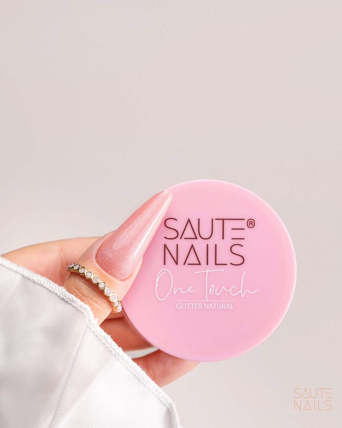 Gel Construtor One Touch Glitter Natural 30g