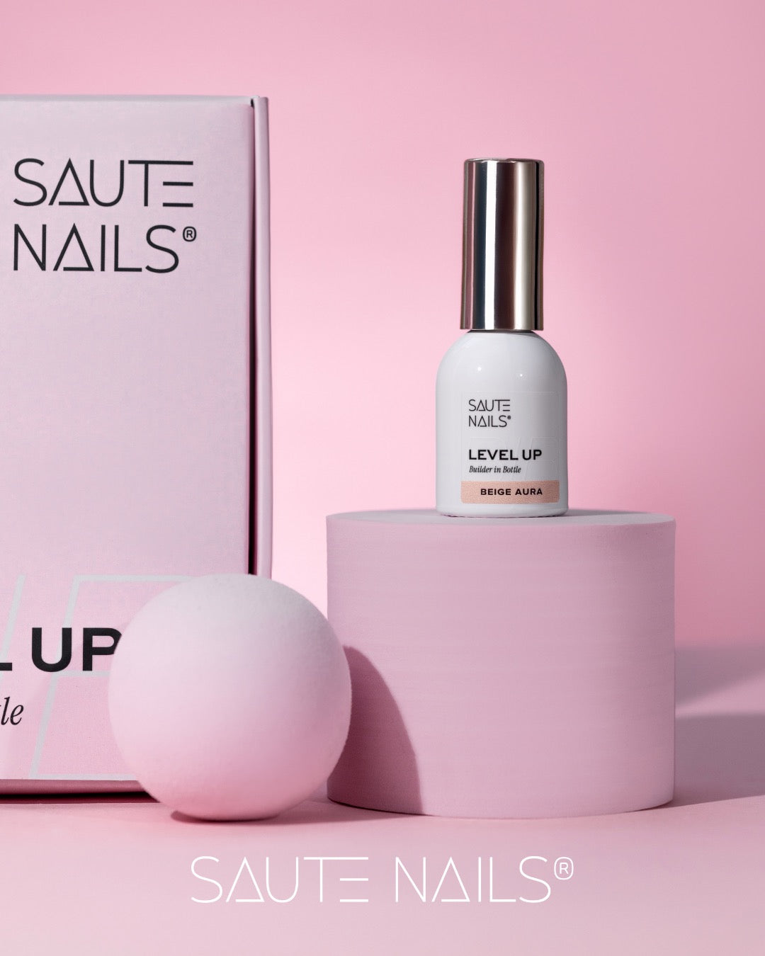 BiB Level UP Builder in Bottle – Gel Construtor Beige Aura (Bege Leitoso) 8ml