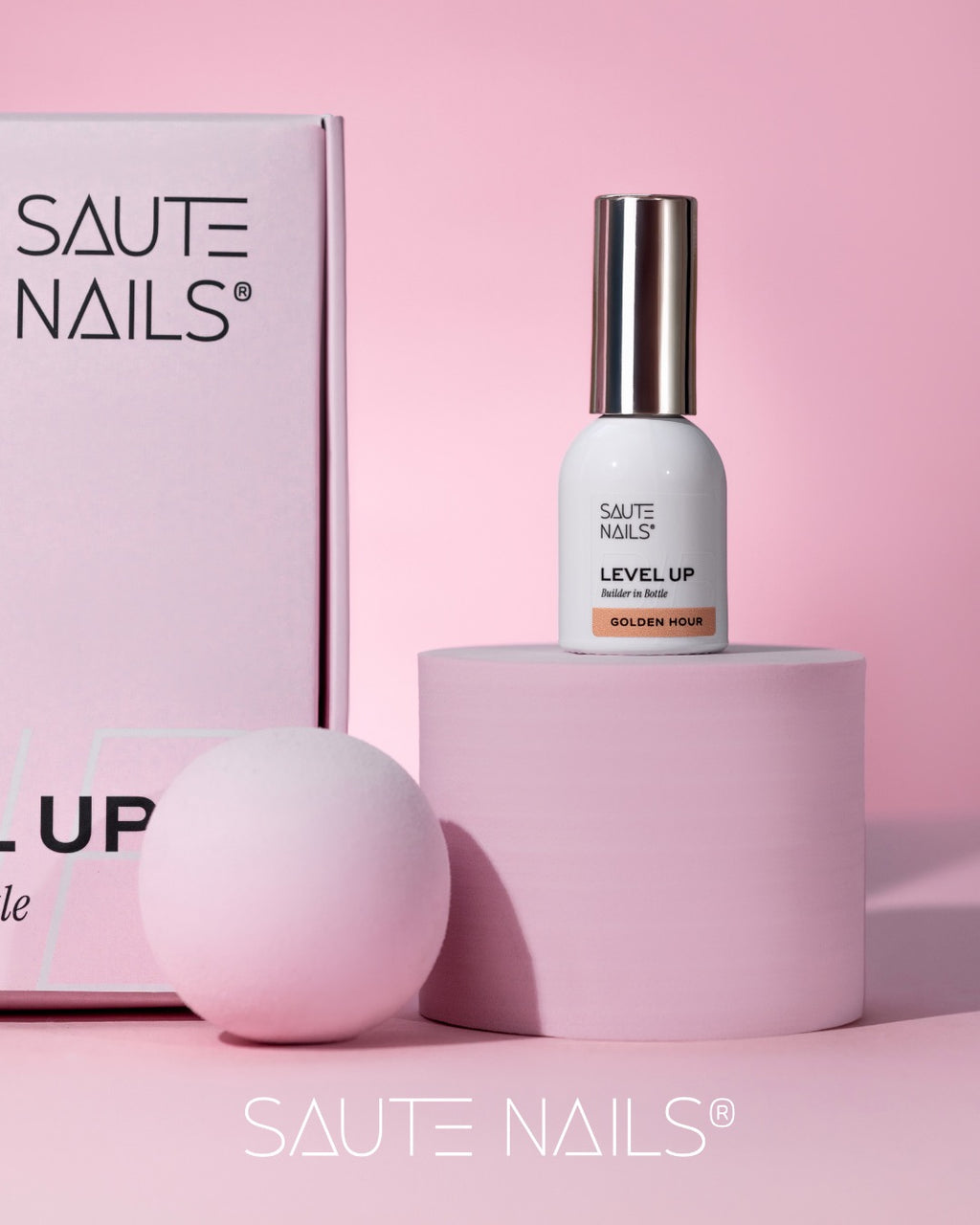 BiB Level UP Builder in Bottle – Gel Construtor Golden Hour (Bege Quente) 8ml