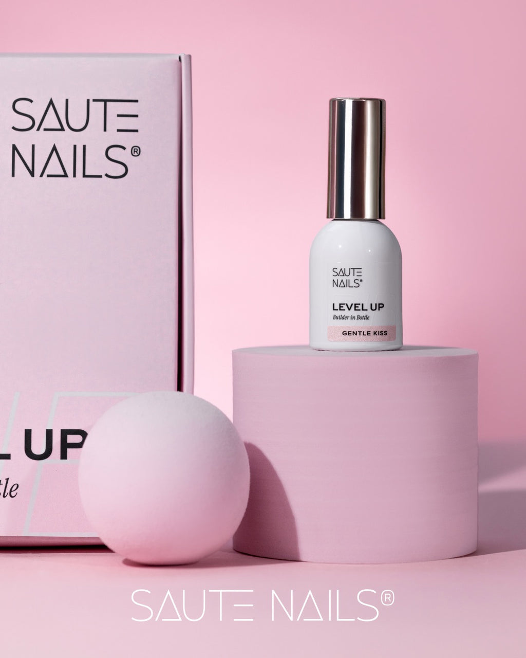 BiB Level UP Builder in Bottle – Gel Construtor Gentle Kiss (Rosa Leitoso semi-transparente) 8ml