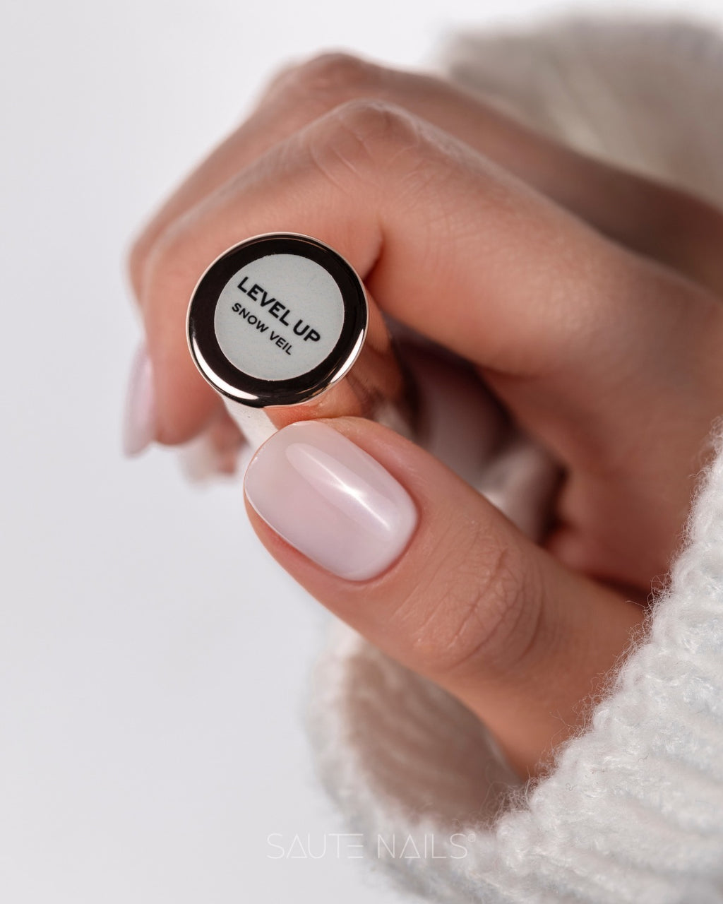 BiB Level UP Builder in Bottle – Gel Construtor Snow Veil (Branco Leitoso) 8ml