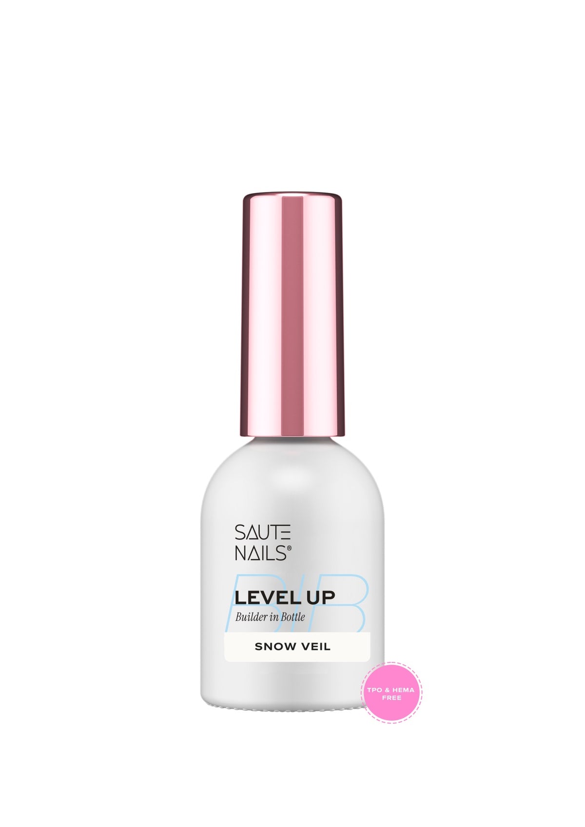 BiB Level UP Builder in Bottle – Gel Construtor Snow Veil (Branco Leitoso) 8ml